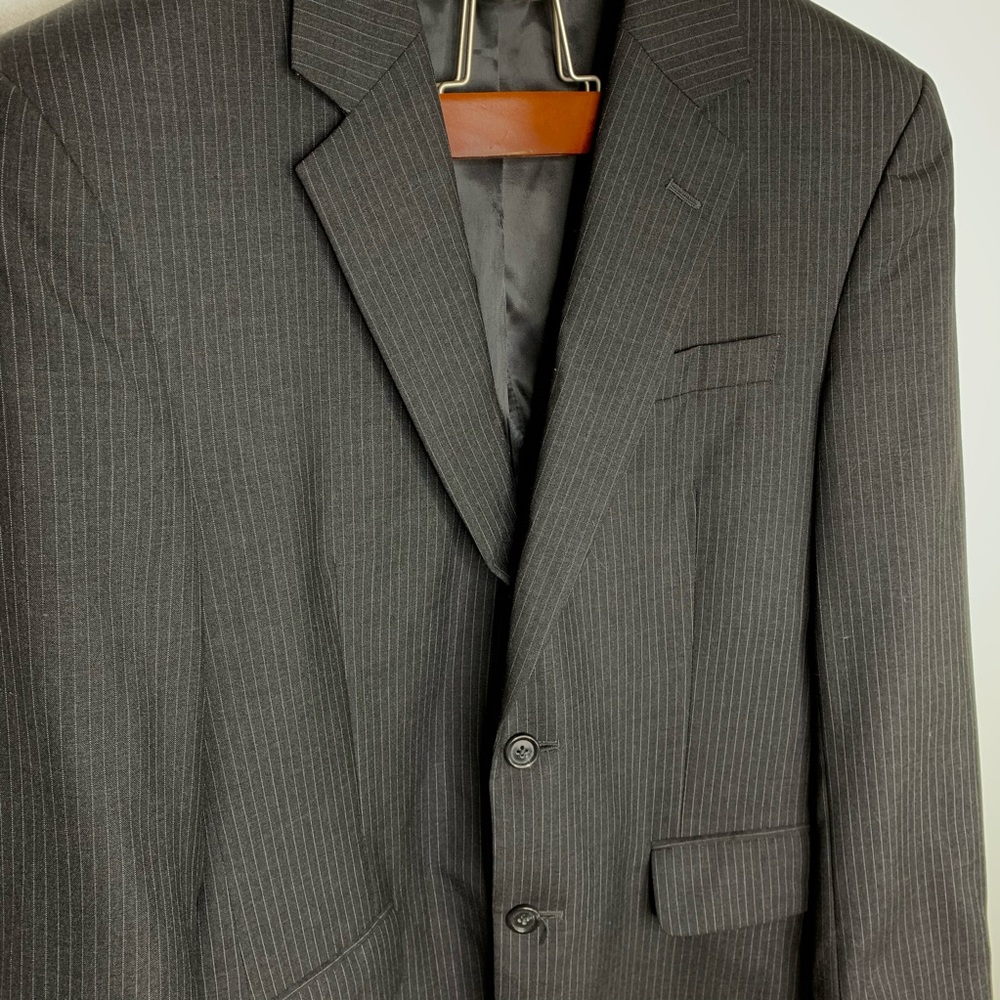 Joseph A. Bank 38R Pinstripe Blazer Suit Jacket - Picture 3 of 6